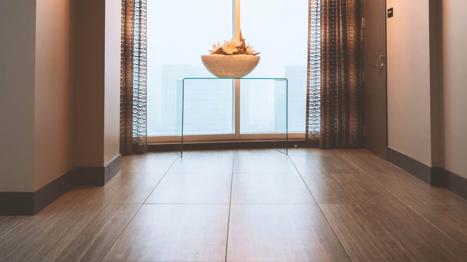 hall area with laminate flooring