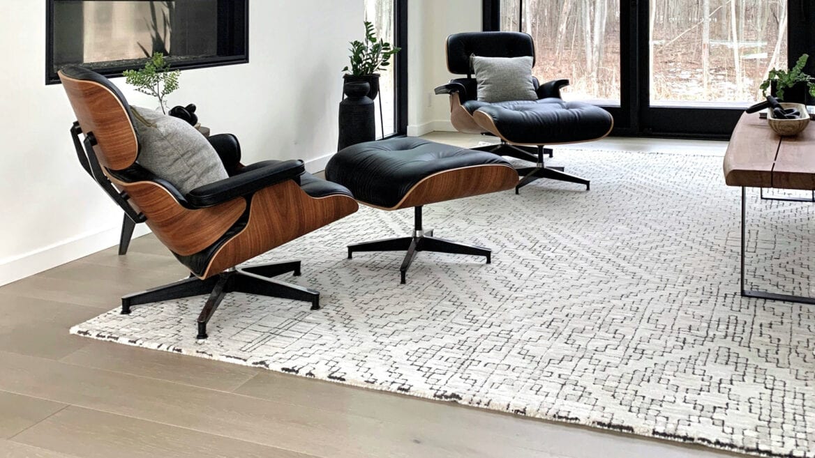 living room with vinyl floor